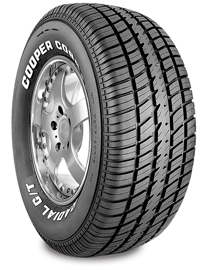 Cooper Cobra Radial G/T all season tyre with white lettering