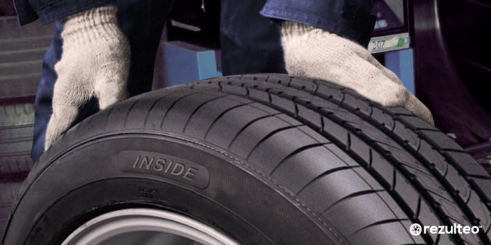 When fitting asymmetric tyres, follow the inside and outside markings on the sidewall.