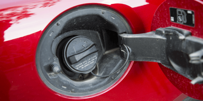 Where is the fuel filler cap to put petrol in your car?